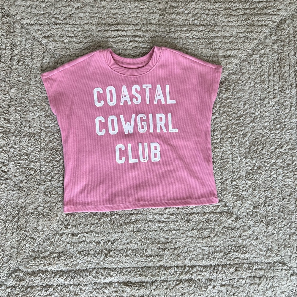 Pink Coastal Cowgirl Club Kids T-Shirt